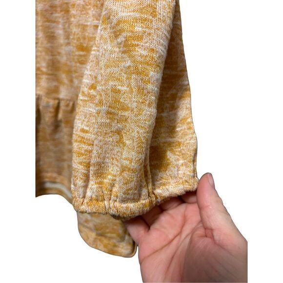 New direction Women's 3/4 Sleeve Hacci Knit Tiered Top - Picture 4 of 7